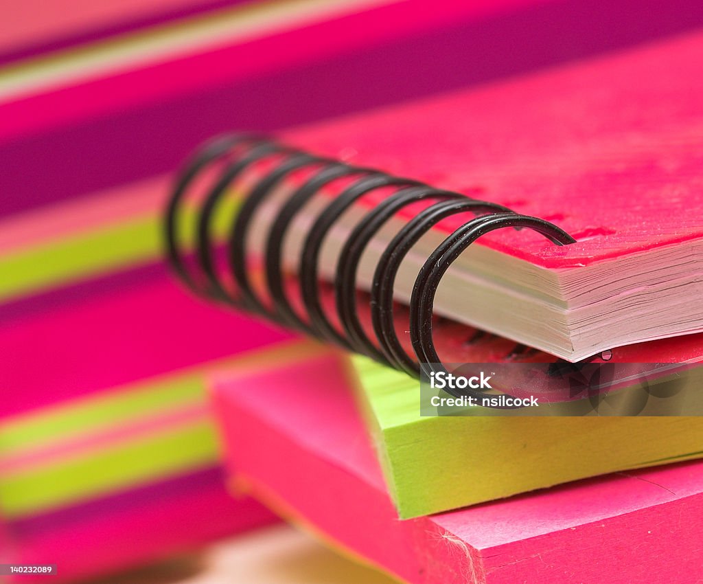 Stationery Colourful office stationery - notepad and stickies Adhesive Note Stock Photo
