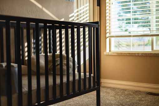 Infant Crib and Nursery - Common Things In and Around the Home Domestic Home Elements Photo Series