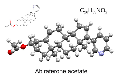 Abiraterone acetate is a medication used to treat prostate cancer.