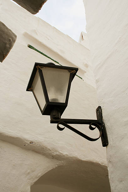 Lamppost in the white house stock photo