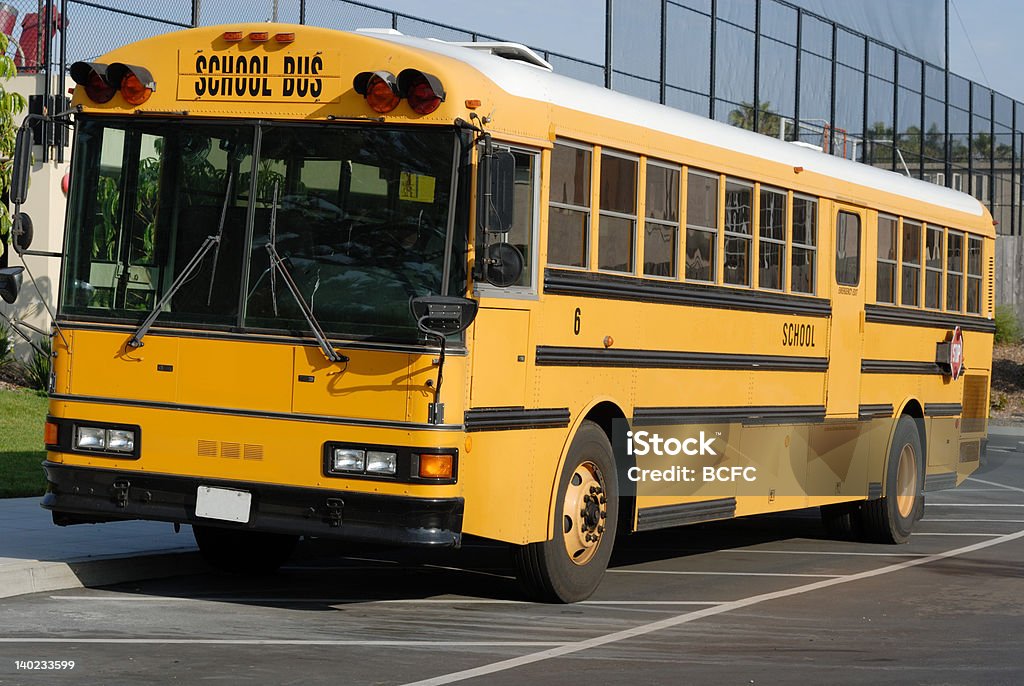 American ônibus escolar - Foto de stock de Amarelo royalty-free