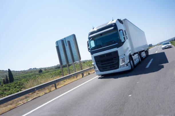 a truck going to the delivery point