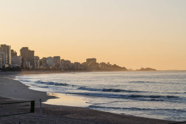 istock Dawn at Leblon beach in Rio de Janeiro, Brazil. 1402336764