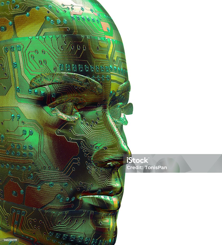 3 D humanos Digital - Foto de stock de Robot libre de derechos