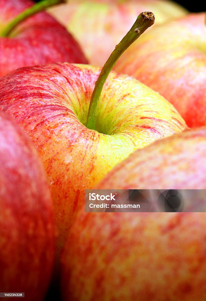 apples with water droplets apples with water droplets, shot with shallow depth of field                                Apple - Fruit Stock Photo