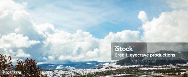 Colorado Mountain Views Spring Travel In Western Usa Rocky Mountains Weather And Seasons Photo Series Stock Photo - Download Image Now