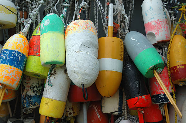 istock Lobster Buoys 140234411