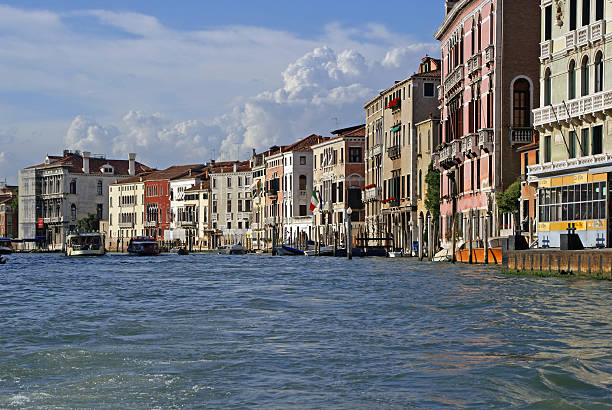 Grand Canal em Veneza - fotografia de stock