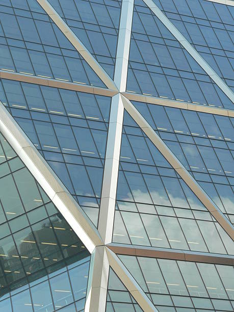 Modern building detail stock photo