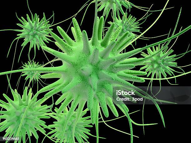 3 D Microbios Foto de stock y más banco de imágenes de Asistencia sanitaria y medicina - Asistencia sanitaria y medicina, Bacteria, Detalle de primer plano