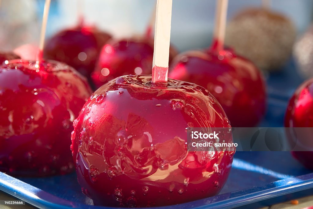 Caramella dolce mele - Foto stock royalty-free di Bastone