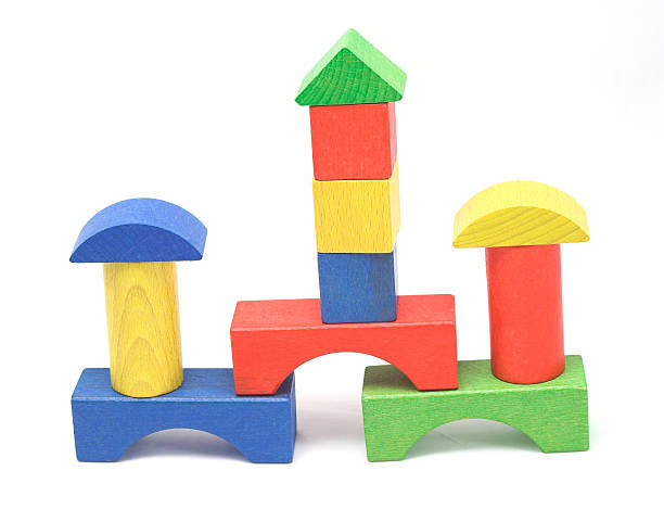 istock Wooden Block Towers 140234954