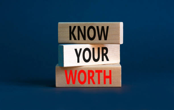 istock Know your worth symbol. Concept words Know your worth on wooden blocks. Beautiful grey table grey background. Business and know your worth concept. Copy space. 1402354422