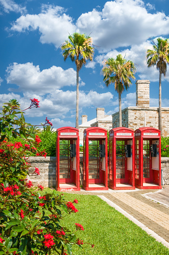 Red phone booths