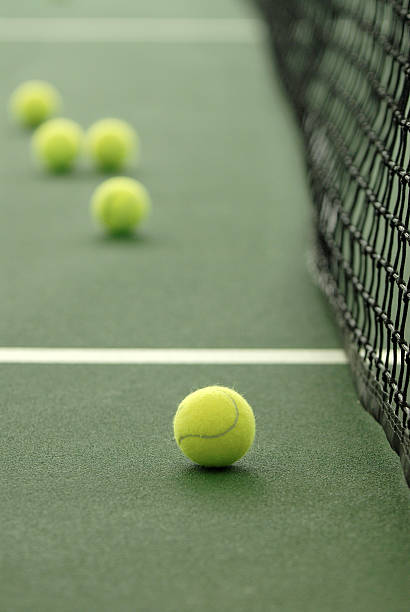 Palline da Tennis in rete - foto stock