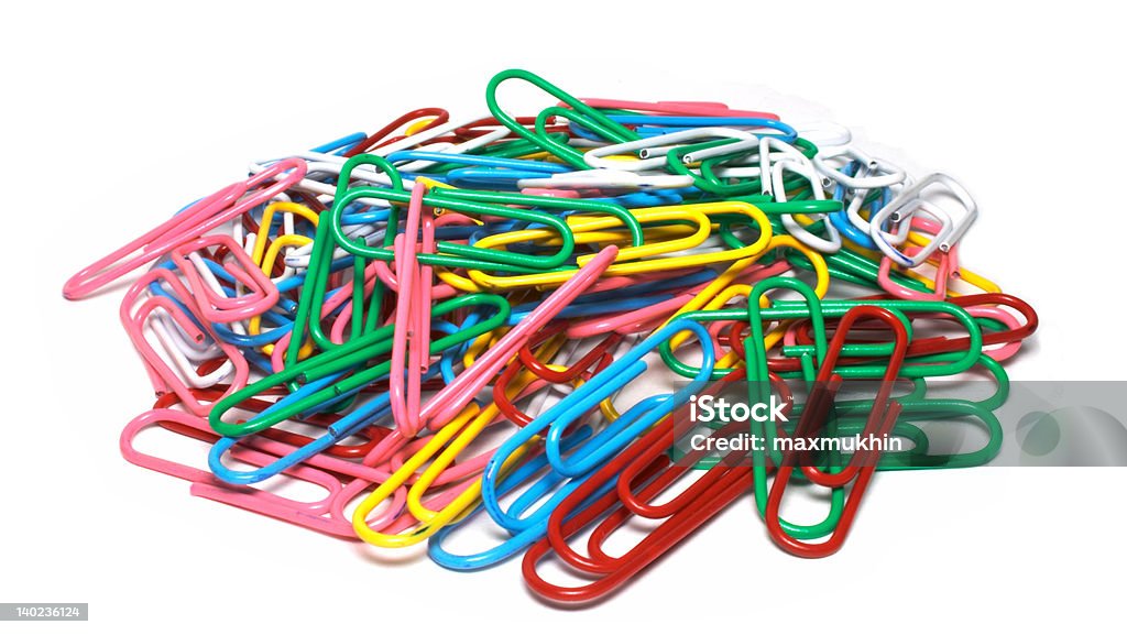 paperclips - Royalty-free Amarelo Foto de stock