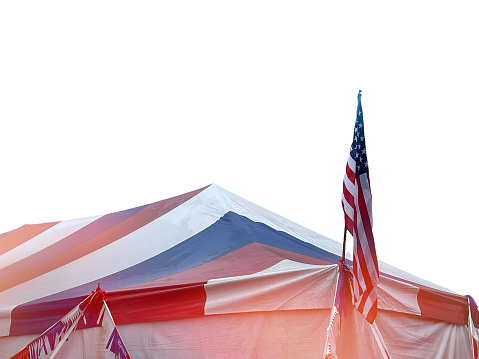 Fireworks Tent with with copy space