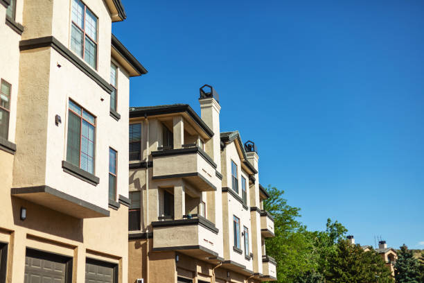 United States Homes, Apartments and Townhomes Residential Housing both Single and Multiple Dwellings in Springtime Photo Series