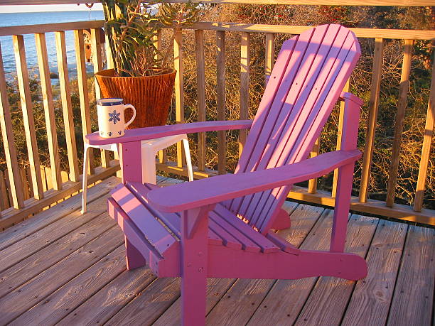 istock Beach chair at sunrise 140236990