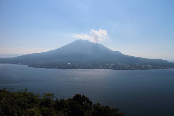 istock Sakurajima seen beyond the sea 1402372597