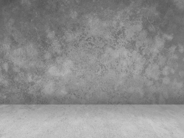 istock Concrete wall background for displaying products in 3d. 1402377344