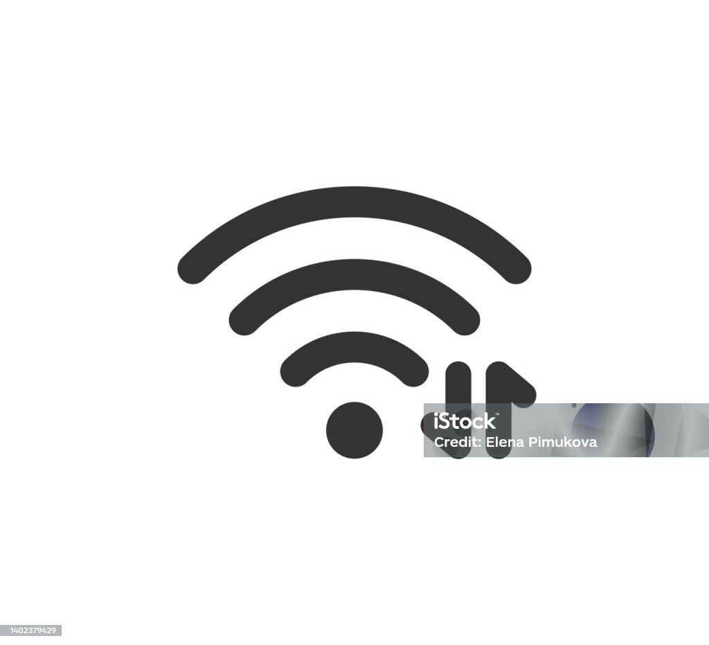 Biểu Tượng Wifi Và Biểu Tượng Mũi Tên Trao Đổi Dữ Liệu Qua Wi Fi ...