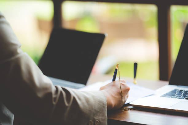 istock business person who working to strategy research information of client request service system, support with connection to success on cyberspace communication technology and marketing date education 1402391535