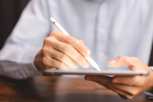 istock business person who working to strategy research information of client request service system, support with connection to success on cyberspace communication technology and marketing date education 1402391536