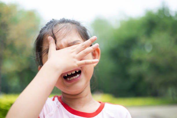 Little girl crying