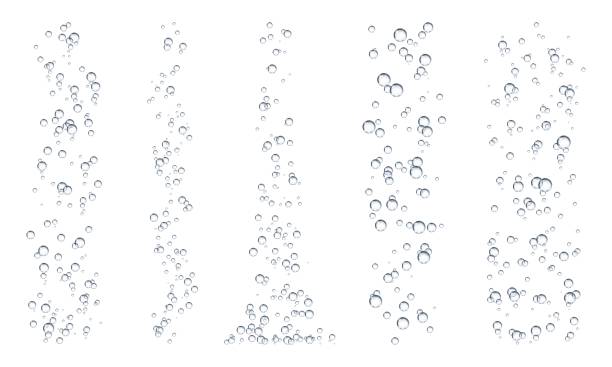 sprudeln sie unterwasserblasen, soda, wasser oder sauerstoff - bubble stock-grafiken, -clipart, -cartoons und -symbole