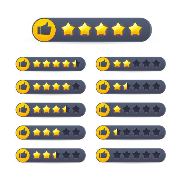 two half star rating rate system vektör özgür | AI, SVG ve EPS