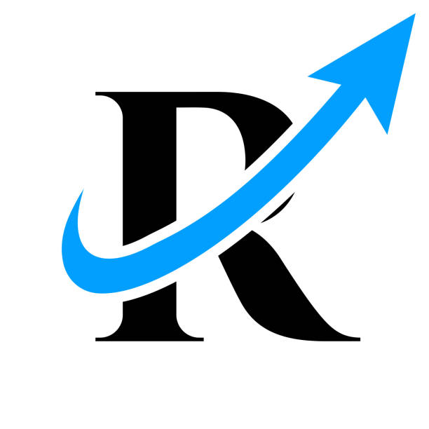 Letter R Financial Logo design Vector Template. Financial Growth Arrow Symbol Letter R Financial Logo design Vector Template. Financial Growth Arrow Symbol r arrow logo stock illustrations