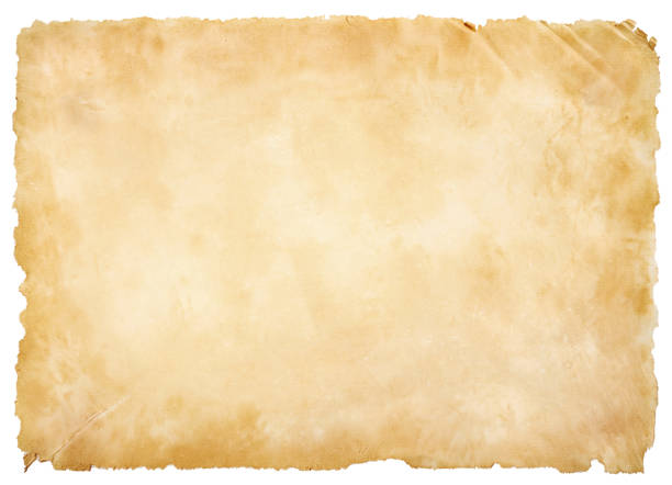 istock old parchment paper sheet vintage aged or texture isolated on white background 1402419224