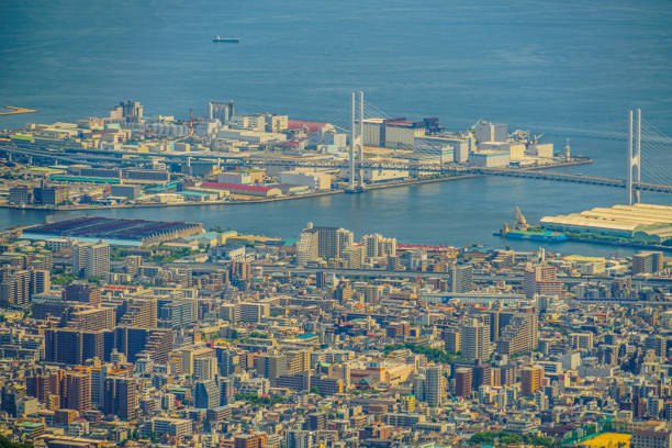 istock Higashi Kobe Ohashi seen from Rokko Mountain 1402421140