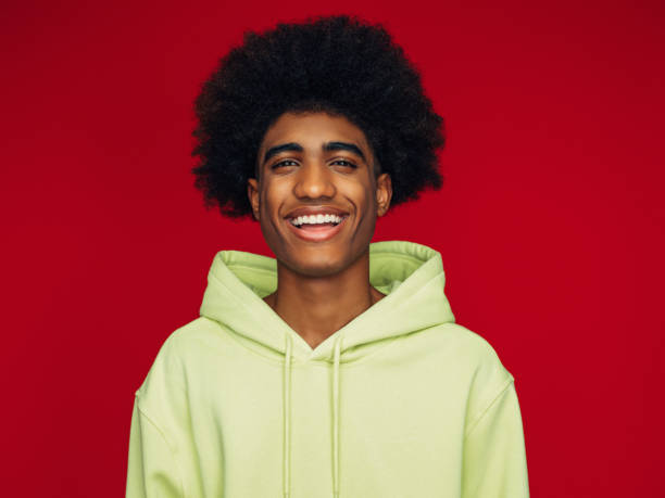 istock Portrait of funny afro guy 1402424532