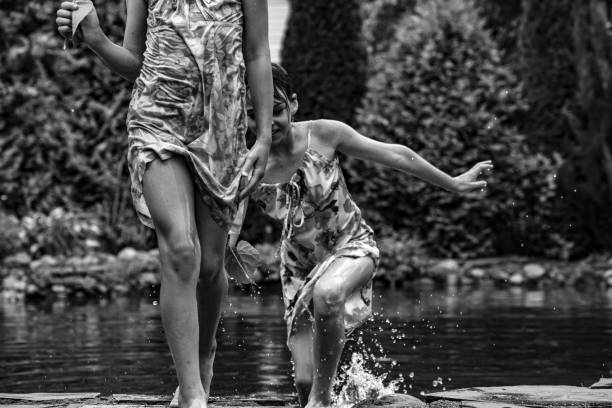 istock Children swim in the pond. 1402425509