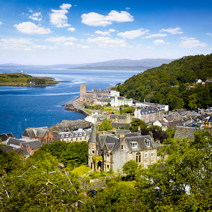 Holidays in Scotland - scenic view of Oban on the west coast of Scotland