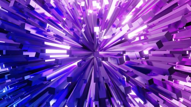 istock 3d Rendering. Abstract background with geometric shapes, modern graphic design 1402432325