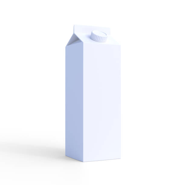 istock Milk carton pack on a white background 1402432583