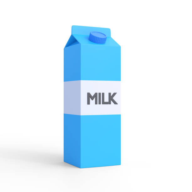 istock Milk carton pack on a white background 1402432586