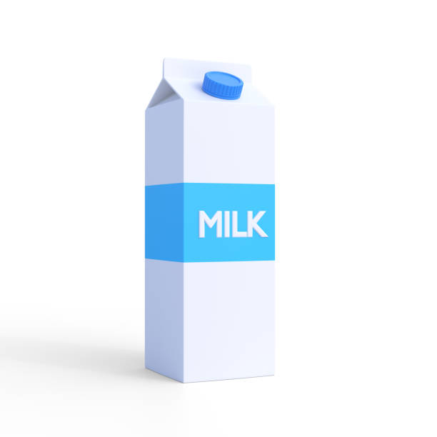 istock Milk carton pack on a white background 1402432588