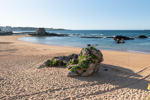 Camello beach in Santander, Spain, on a sunny day