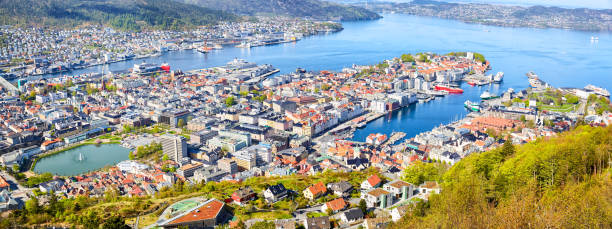 istock Panoramic view of Bergen 1402436696