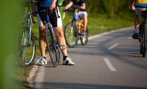 istock Cyclists on the bicycle lane 1402439894