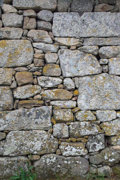 istock Old wall of mossy stones 1402440792