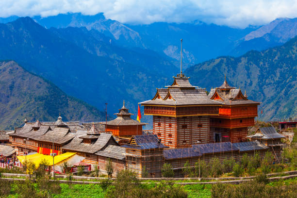 Bhimakali Temple in Sarahan, India Bhimakali Temple or Shri Bhima Kali Temple is a hindu temple at Sarahan in Himachal Pradesh in India shimla stock pictures, royalty-free photos & images