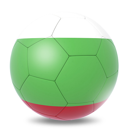 Bulgaria flag football soccer ball