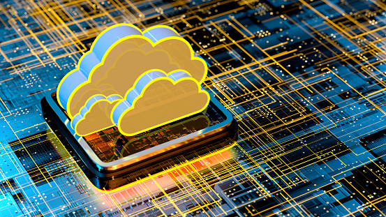 Abstruct Cloud Computing Abstract Cloud Computing Technology Concept Stock Photo - Download ...