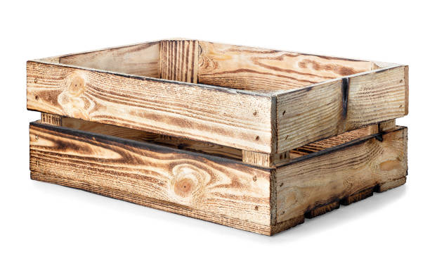 istock empty wooden crate isolated on white background 1402455739