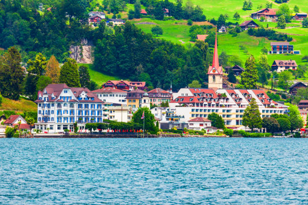 istock Weggis town on Lake Lucerne 1402459375